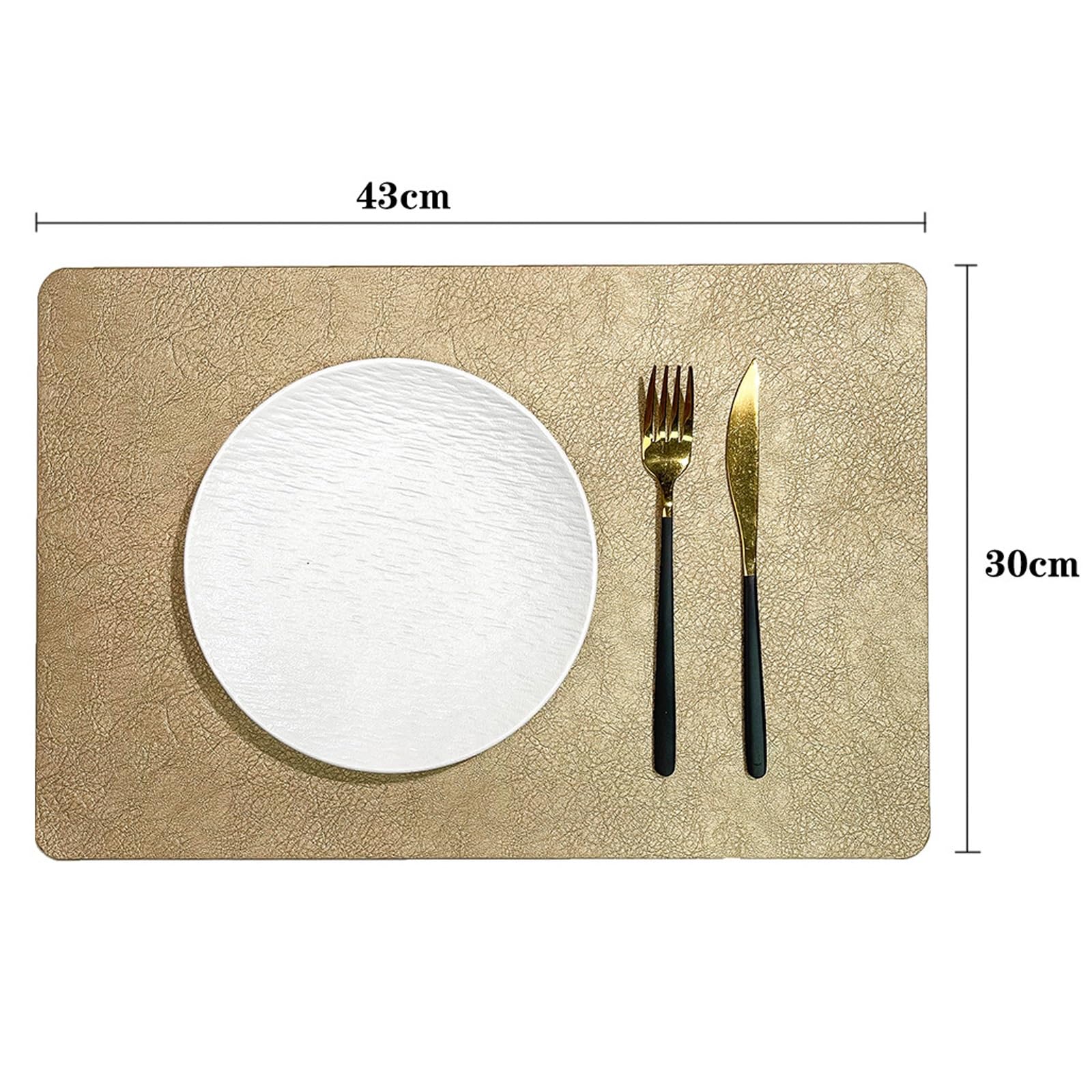 Décoration de Table, Sets de Table, Lot de 4 Sets de Table de Cuisine, en Similicuir résistant à la Chaleur, antidérapant et imperméable