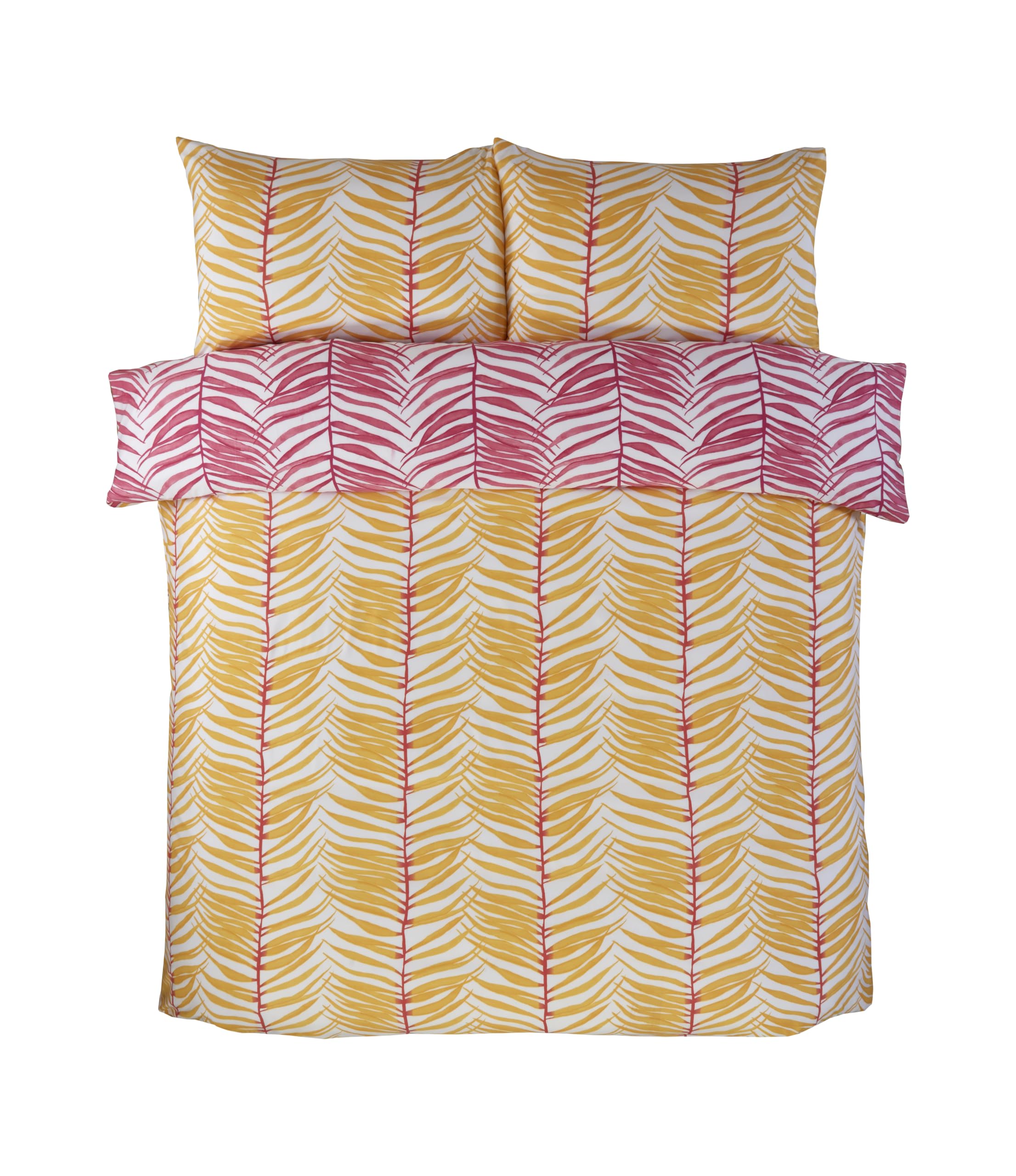 Parure de lit double haut de gamme Tropical Trails imprimé palmier coloré