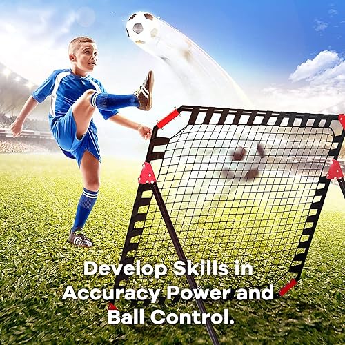 Miniatura 6 de Soccer Rebounder Rebound Net, Kick-Back Football Training Gifts, Aids & Equipment Heavy-Duty