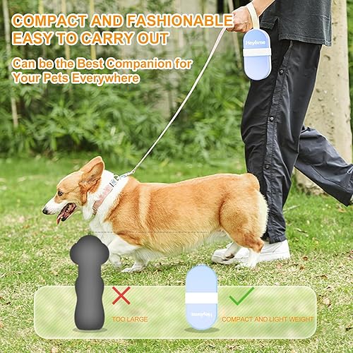 Miniatura 6 de Tazón y botella de agua 2 en 1 para perros, recipiente grande de alimentos para golosinas para perros, bistec, palitos, barras, dispensador portátil