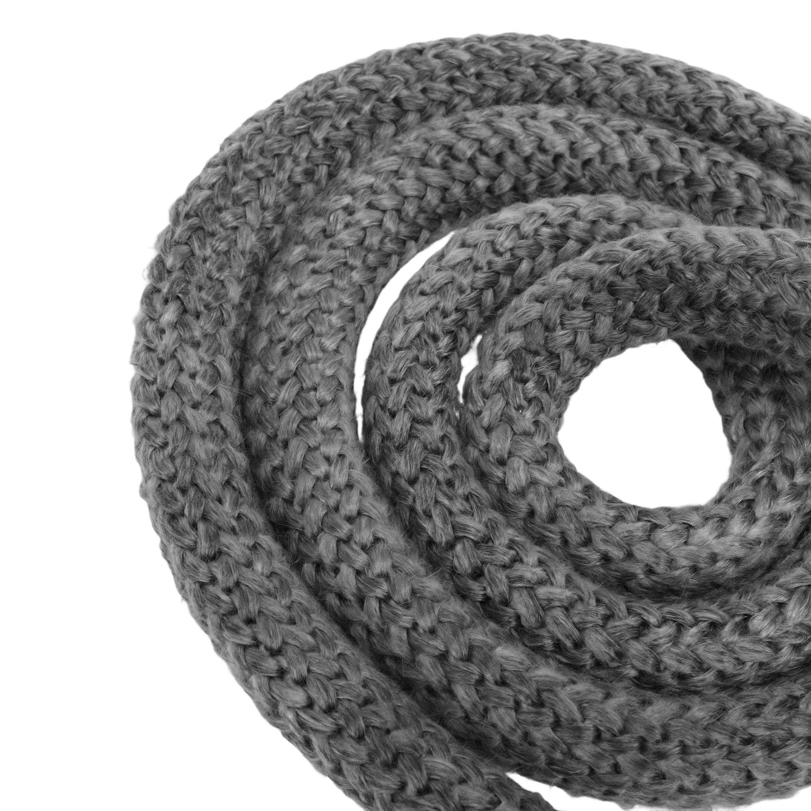 Ejoyous Guarnizione per Porta della Stufa a Legna, Corda Sigillante Resistente al Calore in Fibra di Vetro con Nastro Autoadesivo per Caminetti e Caldaie