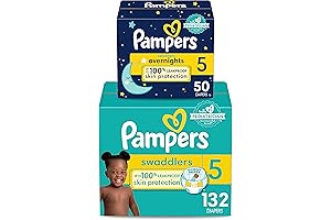 Pampers Swaddlers Overnight Size 5 Diapers
