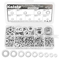 Vista 8 de Kit de surtido de 1205 arandelas planas de nailon - M2 M2.5 M3 M4 M5 M6 M8 M10 arandelas planas para tornillos y pernos - Arandelas de plástico