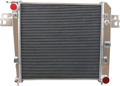 ALLOYWORKS - Radiador de aluminio de 4 filas para Jeep Liberty 3.7L V6 GAS PRO US 2002-2006 2005 2004 2003