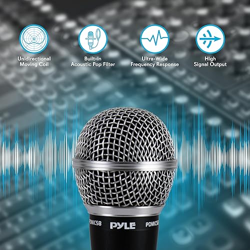 Miniatura 3 de Pyle-Pro incluye cable XLR de 15 pies a conexión de audio de 14 pulgadas conector negro 1010 pulgadas x 500 pulgadas x 330 pulgadas PDMIC58