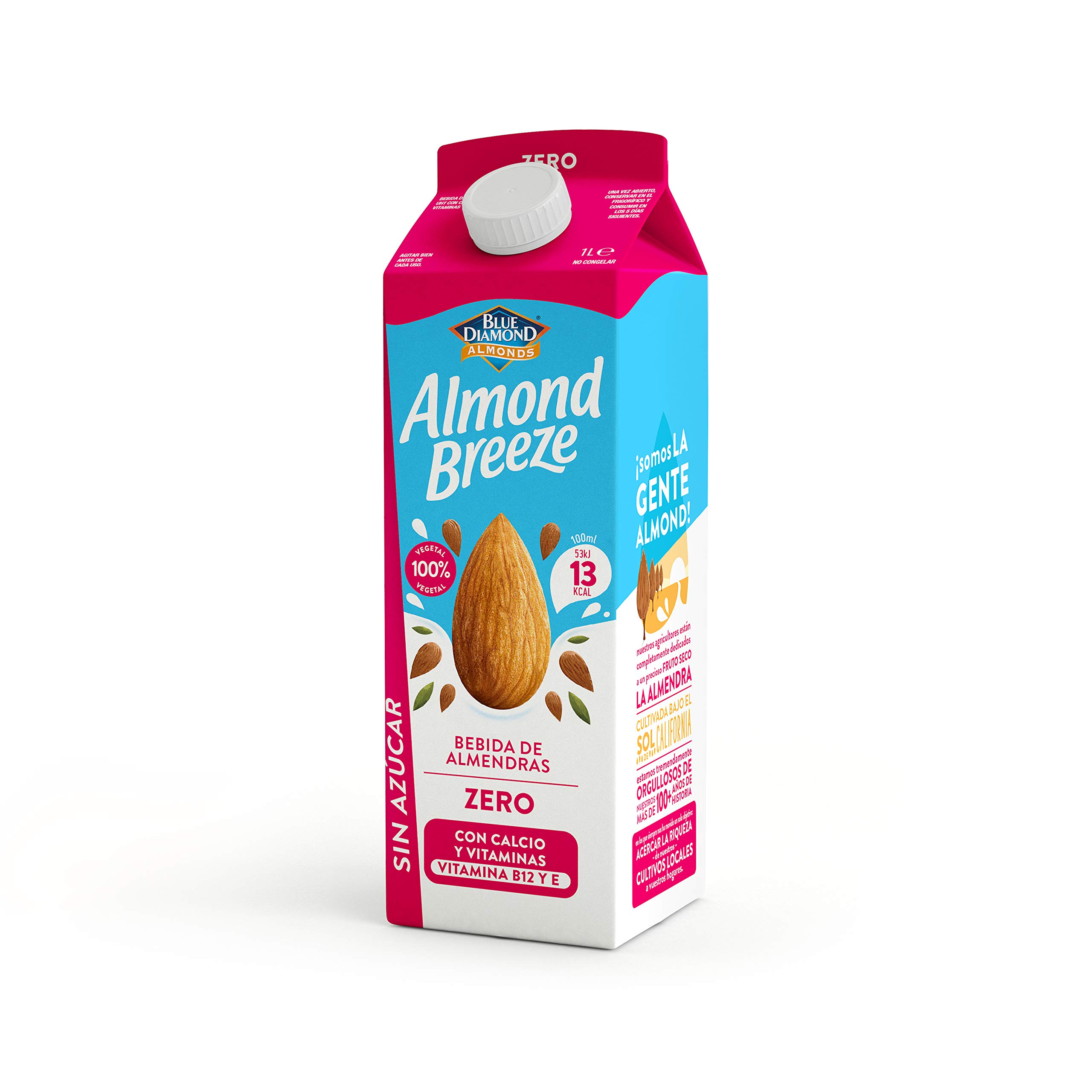 BLUE DIAMOND - ALMOND BREEZE | Latte Di Mandorla Senza Zucchero | Senza Lattosio | Senza Frumento E Senza Glutine | Basso Contenuto Di Grassi Saturi | Mandorle Californiane | Confezione Da 6 x 1L