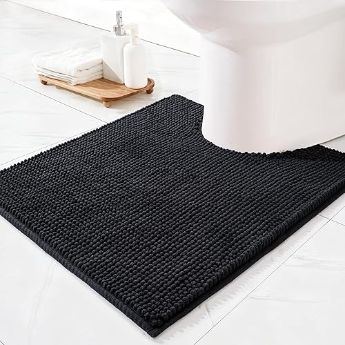 Miniatura 11 de Exclusivo Mezcla Alfombras de baño de felpilla extra suaves y absorbentes, de 17 x 24 pulgadas, de secado rápido, lavables a máquina, para suelo de
