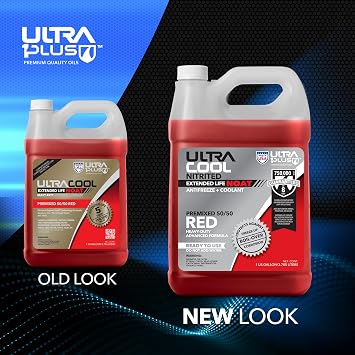UltraCool NOAT Nitrite and Molybdate Antifreeze Coolant 50/50 Red 55 Gal