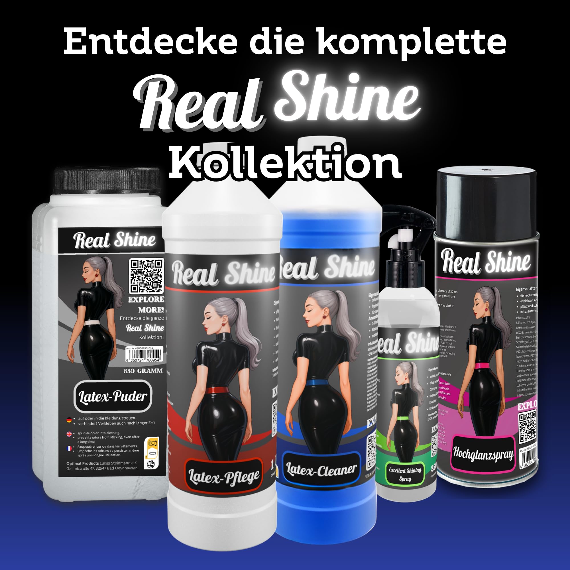 Optimal Products Special Latex Cleaner 5 l I Lessive pour latex avec brillance I Nettoyant latex inodore végétalien I Lessive spéciale pour vêtements en latex I Nettoyant également pour caoutchouc et