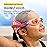 FINIS DragonFly Kids Swim Goggles - Ages 3-6, Adjustable Floating Strap, UV Protection, Anti-Fog - Flower Power