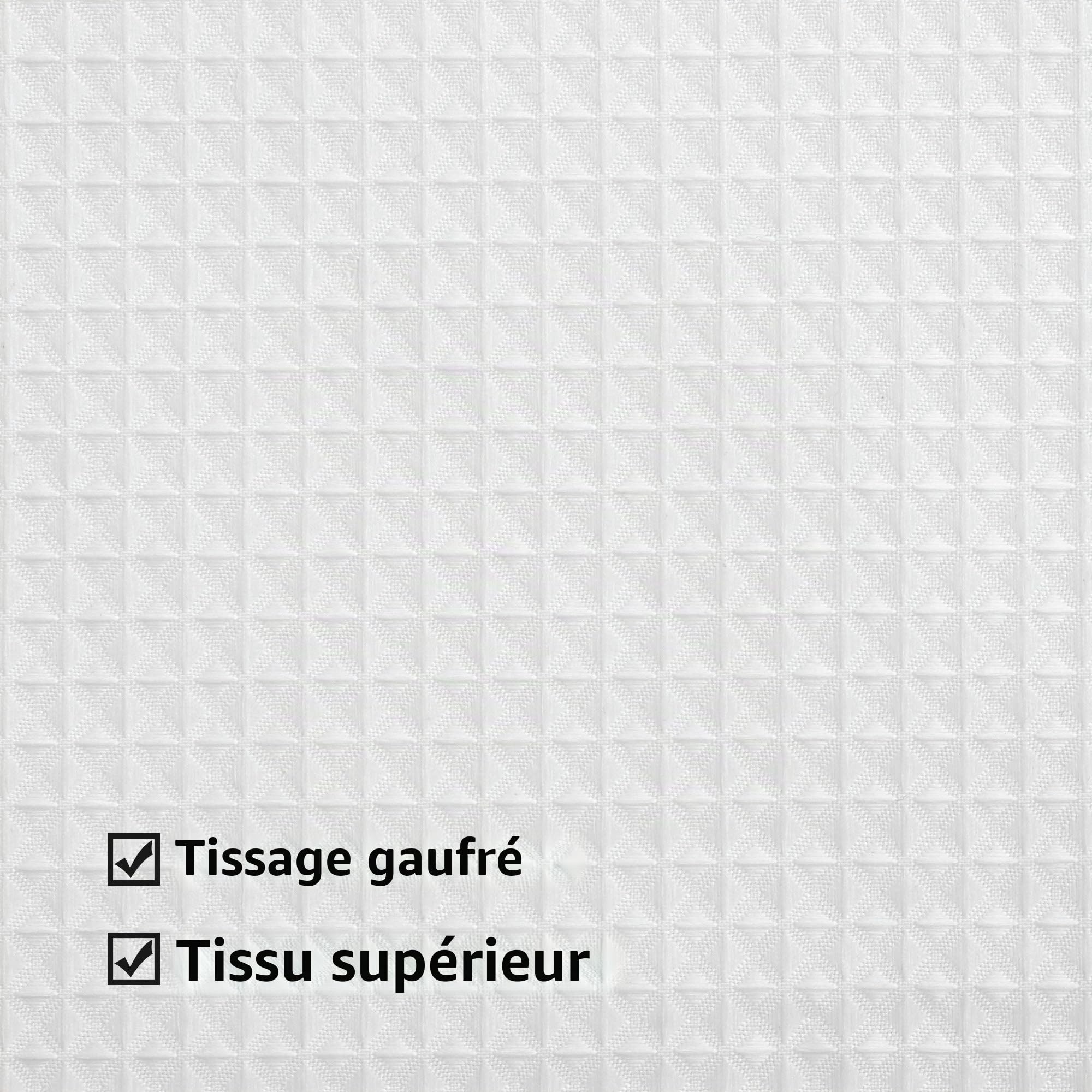 ALYVIA SPRING Rideau de Douche à Tissage gaufré avec Doublure en Tissu à Clipser et Crochets : Style hôtel et fenêtre Transparente, Double Couche et Lavable en Machine pour Un Nettoyage Facile, 180 x