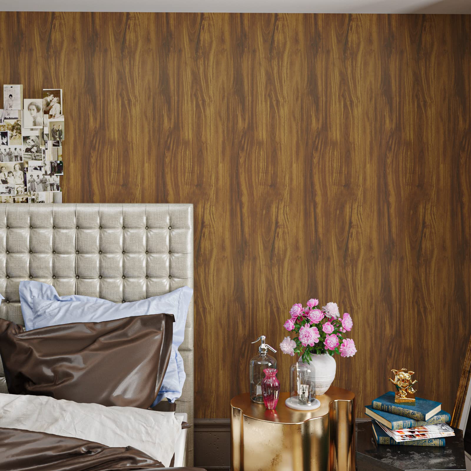 VaryPaper Marmor Schwarz Gold Dekofolie Möbelfolie 40cmx200cm Klebefolie Marmoroptik Arbeitsplatte Küche Folie für Möbel Schrankpapier Selbstklebend Tisch Tür