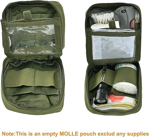 Miniatura 6 de Tactical EDC Micro Molle Utilidad Bolsa Mini Cuchillo Brújula Linterna Tarjeta Bolsa de Almacenamiento Billetera Cinturón de Cintura al aire libre