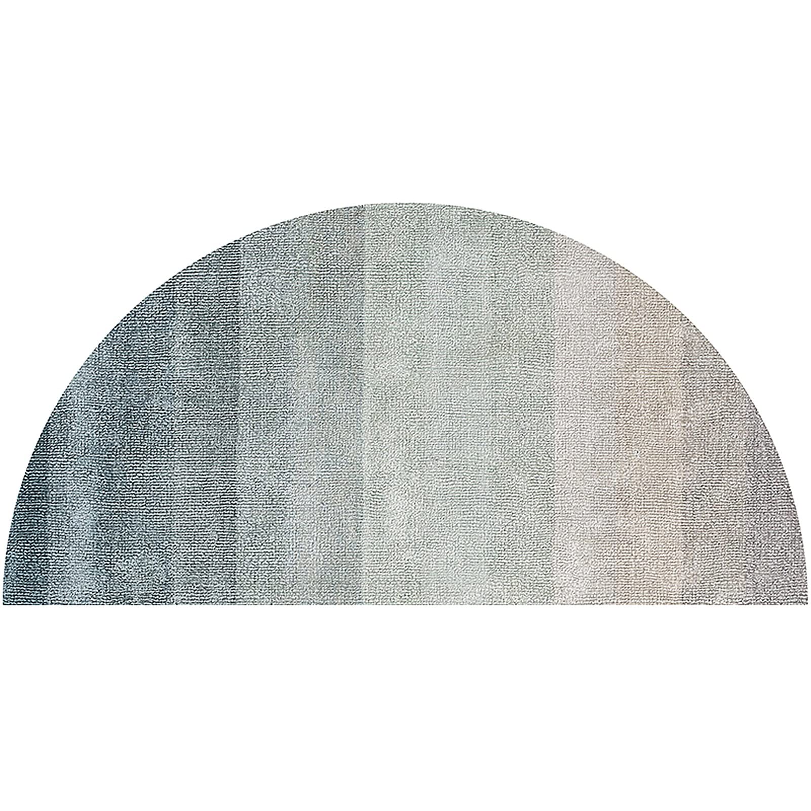 Paillasson en demi-cercle grand format uni pour entrée de maison et bureau