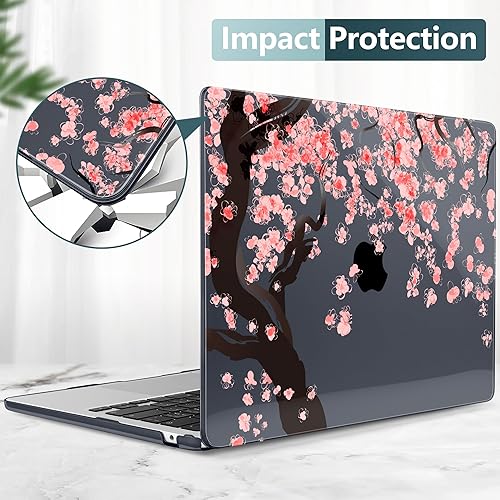 Miniatura 6 de DONGKE Funda compatible con M4 MacBook Air de 15 pulgadas 2025 2024 2023 A3241 A3114 A2941 M3 M2 Pantalla de retina líquida Touch ID, funda rígida
