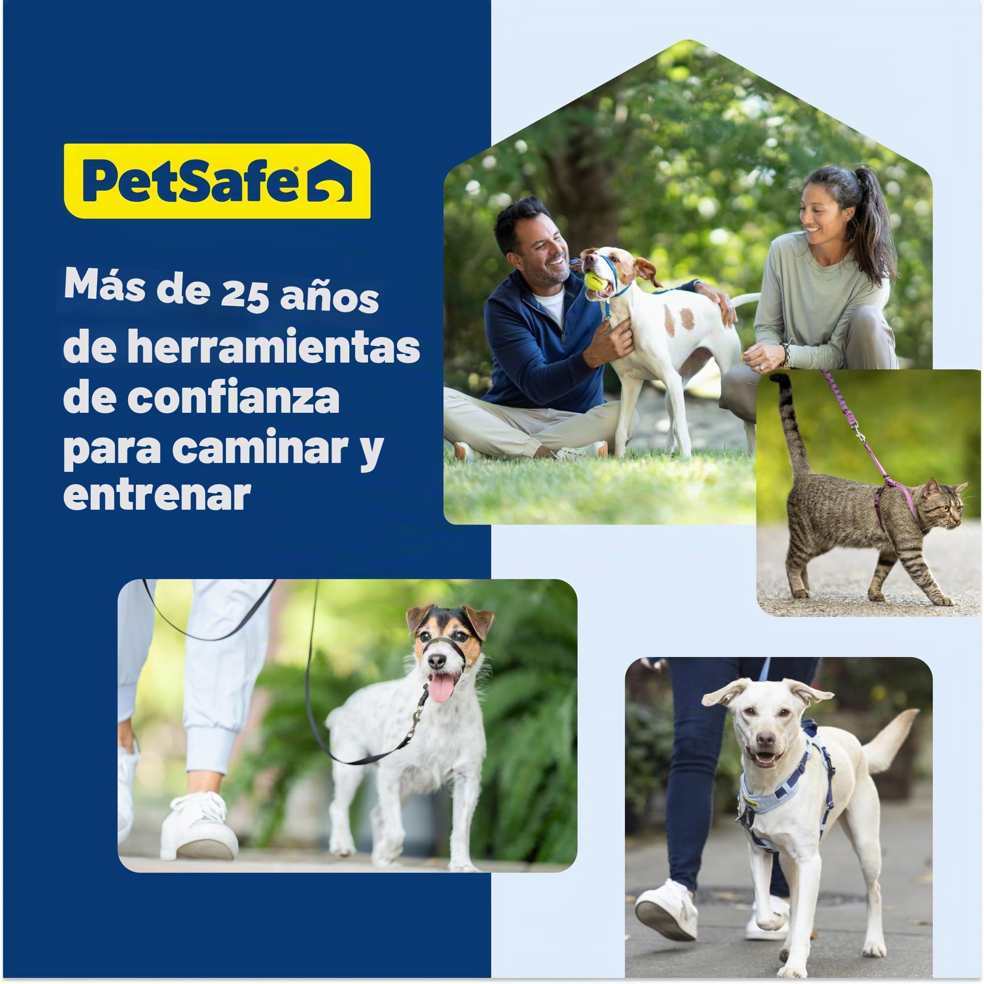 PetSafe Easy Walk Comfort - Arnés antitirones de adiestramiento, Acolchado Todo el Cuerpo, Resistente, 5 Puntos de Ajuste, Ribete Reflectante, Hebillas de Cierre rápido, asa, Uso Diario, Rosa, M/L