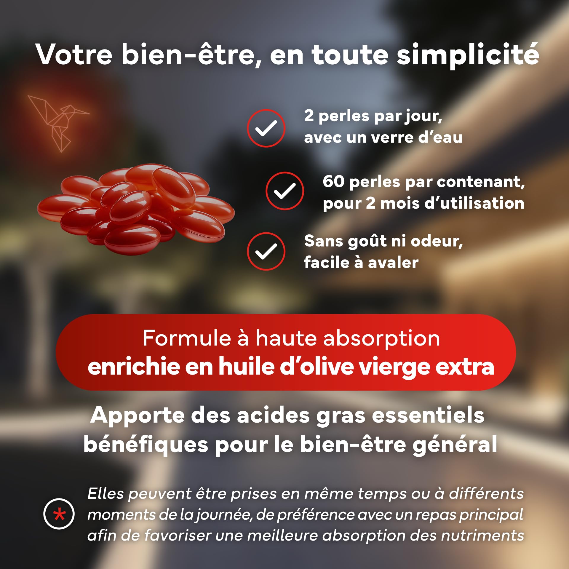 Astaxanthine Naturelle Astapure® avec Coenzyme Q10 et Huile d’Olive Vierge Extra – Antioxydants Puissants pour Yeux Peau Immunité – 60 Softgels Haute Absorption – Sevens