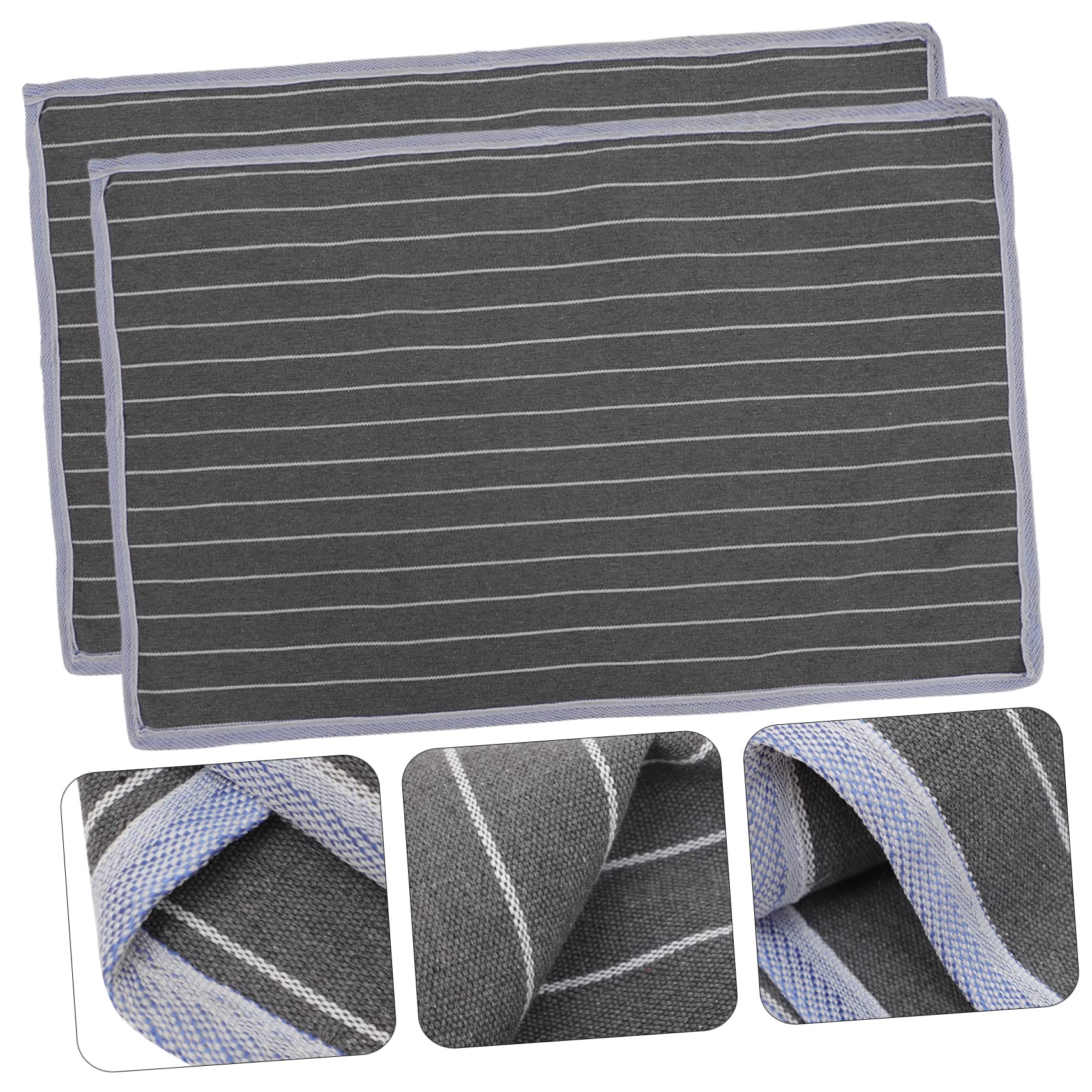 Zerodeko Copri Cuscino Antiscivolo Traspirante 2 Pezzi Asciugamano per Cuscino Assorbi Umidità Comodo al Tatto per Protezione e Uso Quotidiano