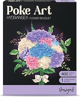 Poke Art Hydrangea Flower Bouquet, Mess-Free Arts and Crafts for Adults,...