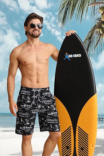 Miniatura 2 de APTRO - Traje de baño para hombre de secado rápido de 9 pulgadas, trajes de baño de playa grandes y altos