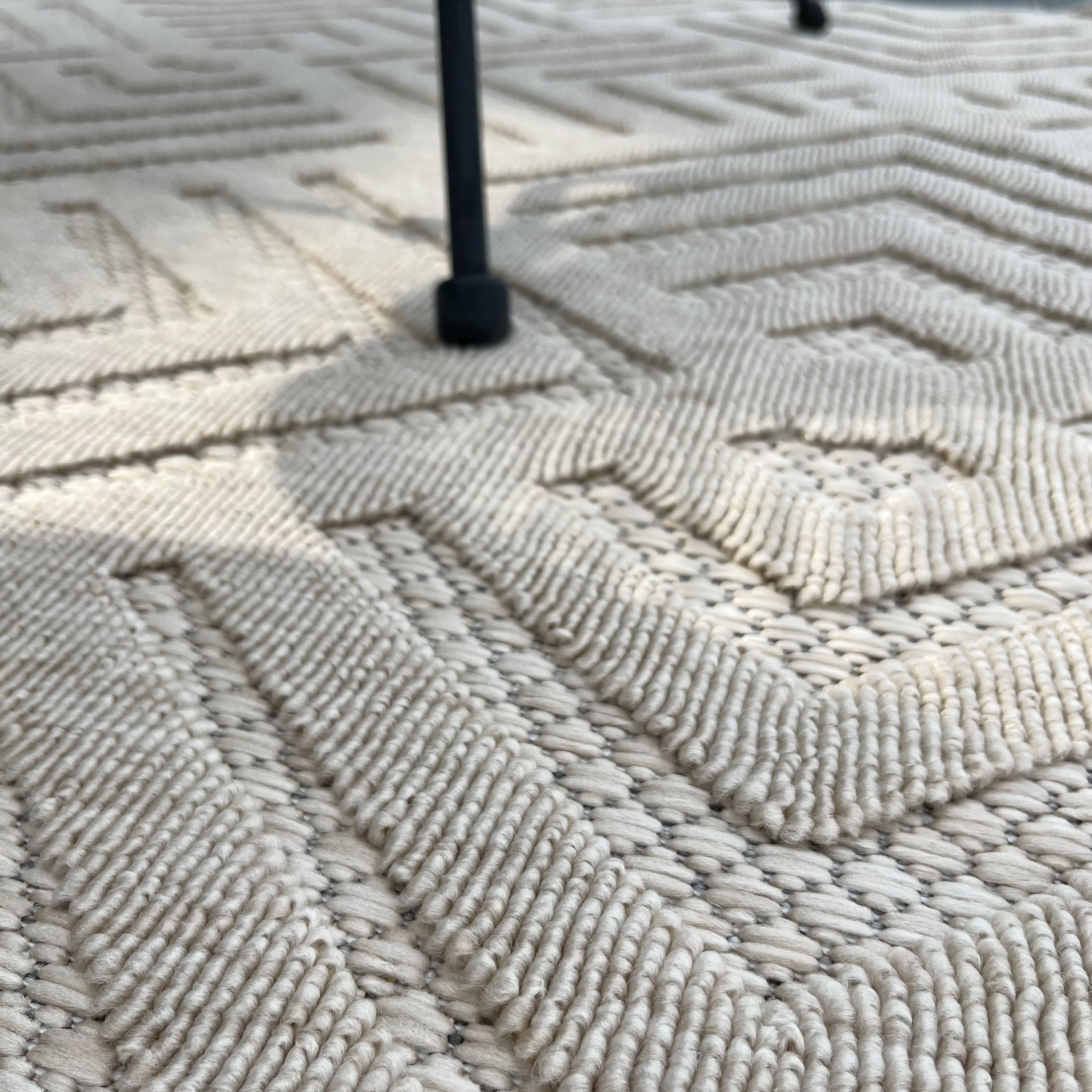 Mazovia Tapijt Lila Crème Tapijt voor Buiten/Binnen Geometrisch - Balkon, Terras, Patio, Paviljoen, Keuken - Voeten Rechthoek OEKO-TEX® Certificaat Waterdicht - Kleurrijk - 200 x 300 cm