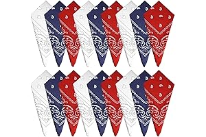18 Pieces Paisley Bandanas: The Ultimate Head Covering for Kids