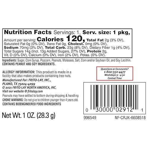 Miniatura 2 de Cracker Jack Caramel Coated Popcorn & Peanuts, Original, 1 Ounce Boxes (Pack of 25)