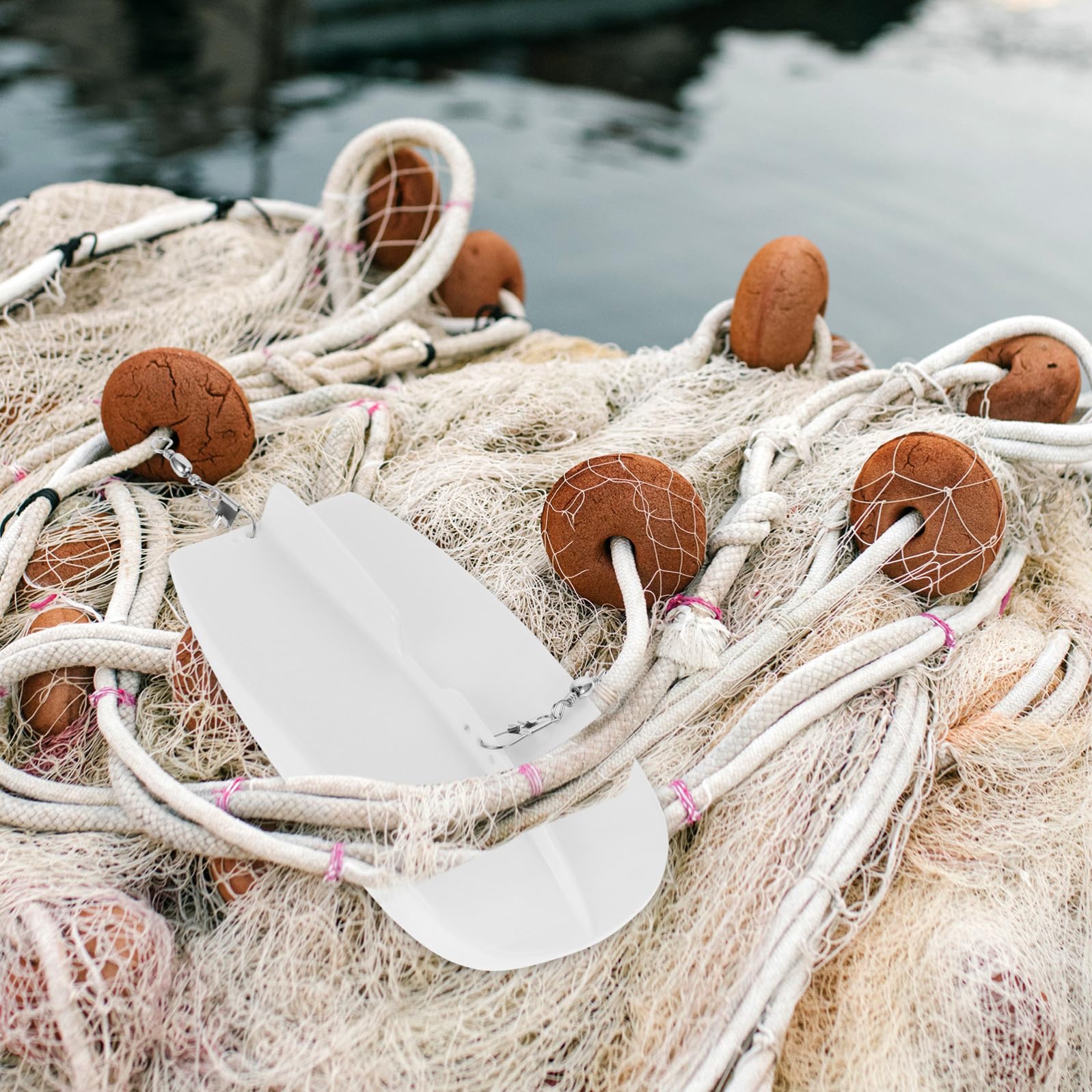 SUPVOX Tabla de Buceo Duradera de Plástico Blanco para Pesca Cebo Artificial, Alta Resistencia y Firme para Aficionados Pesca en Mar