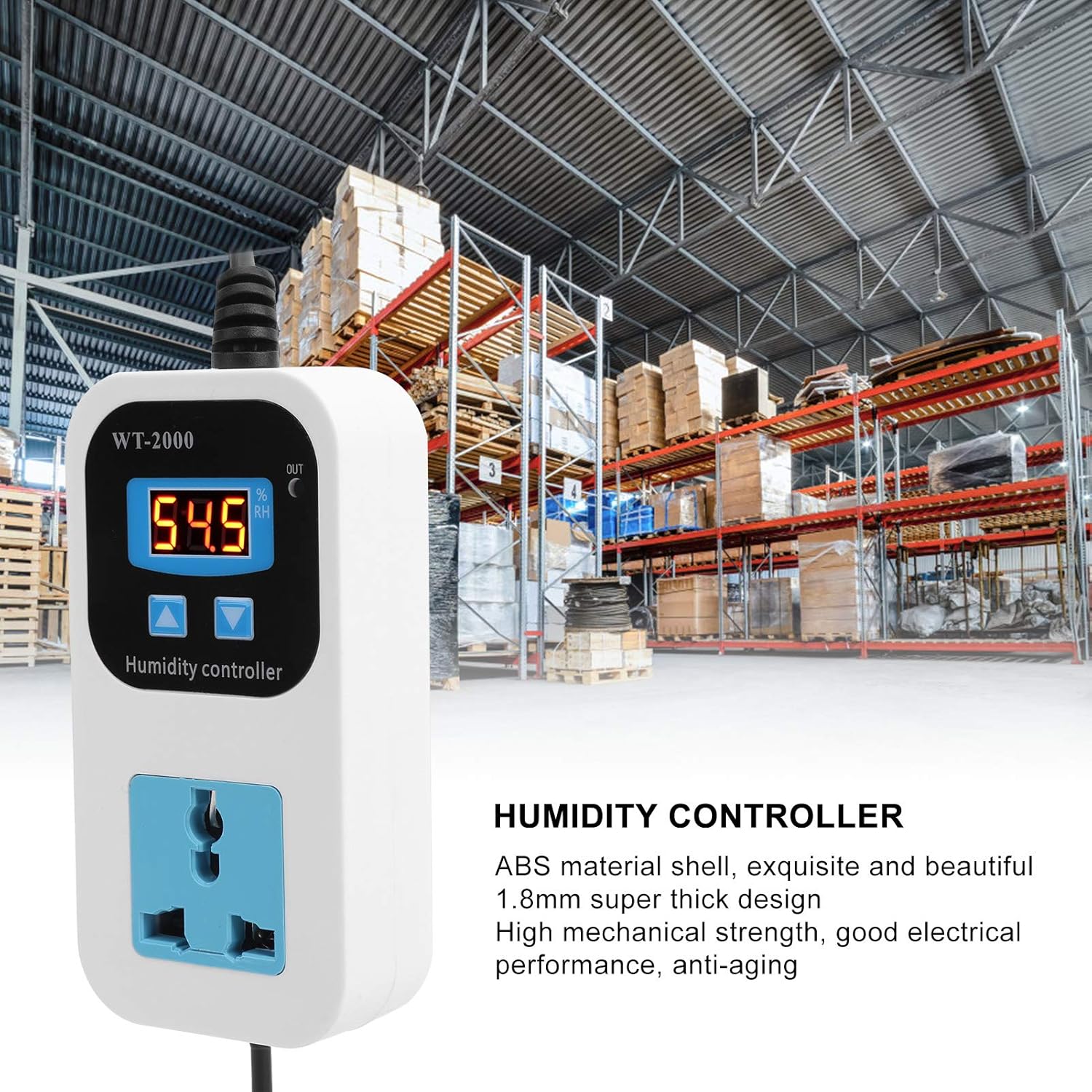 Amаzоn Crаzу 🔥 Dеаlѕ Fafeicy WT2000 110-220V Digital Humidity Controller, Humidify Dehumidification Switch Socket, 0%~99% RH Control Range Used in Humidity Control Fields (US Plug) Uр Tо 50% оƒƒ Fafeicy WT2000 110-220V Digital Humidity Controller, Humidify Dehumidification Switch Socket, 0%~99% RH Control Range Used in Humidity Control Fields (US Plug)