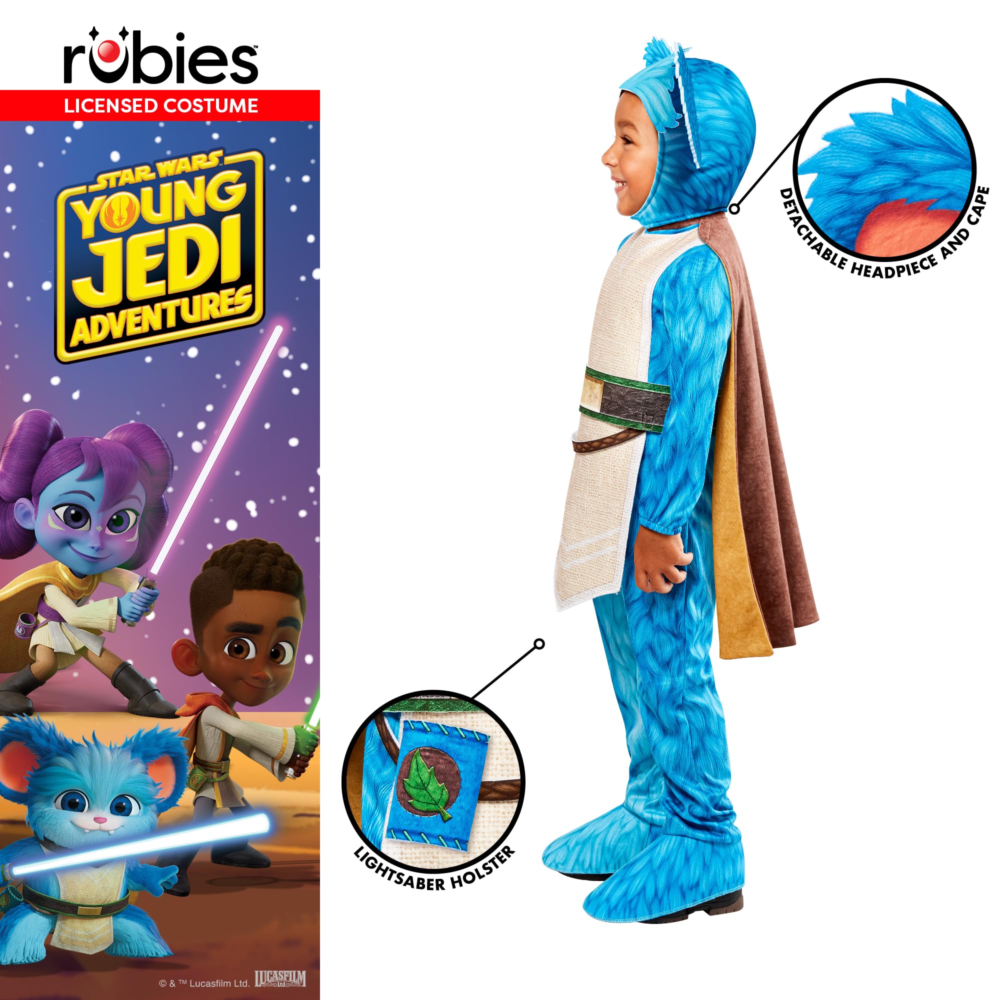 Rubies 10012543T000 Nubs Toddler Costume Star Wars Kids Fancy Dress, Boys, Girls, Multi, 2-3 Years Halloween - Image 3
