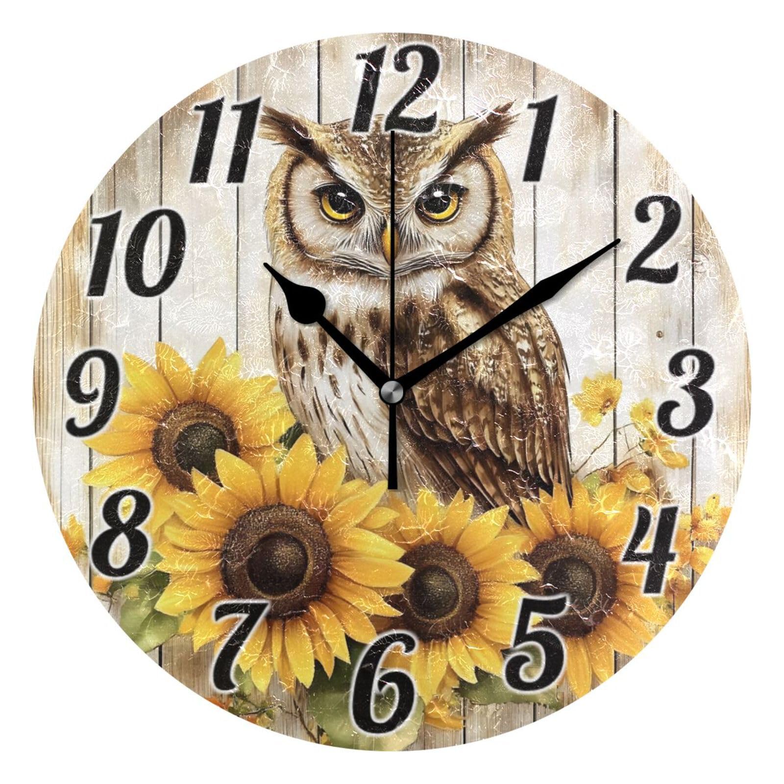 Horloge murale en bois sans tic-tac ALAZA pour une chambre apaisante