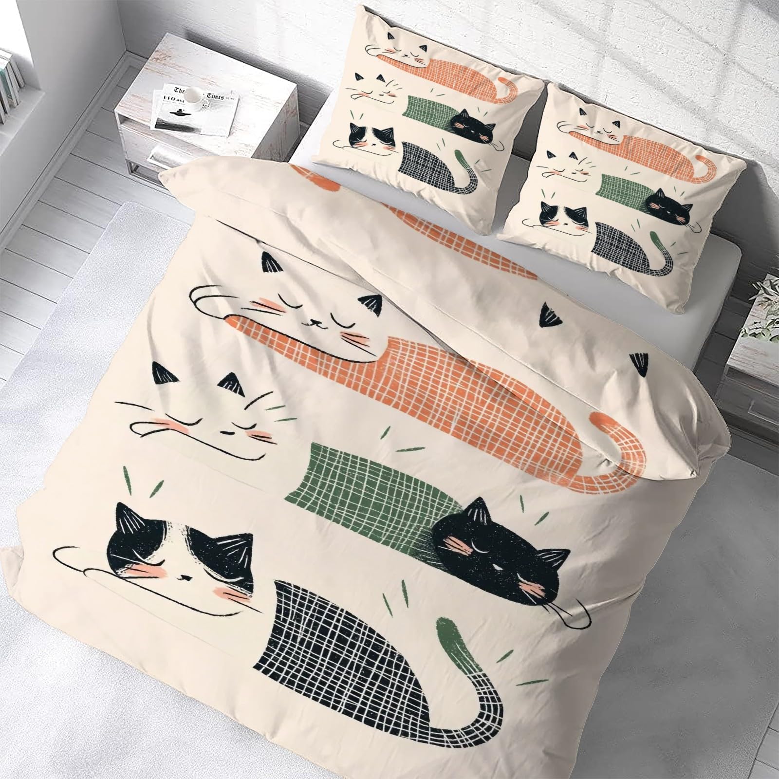 Housse de couette 220x240 imprimé mignon pour une chambre cocooning et douce