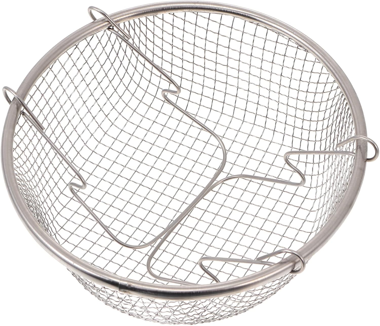 DOITOOL Frying Basket Round Wire Fry Basket Stainless Steel Turkey