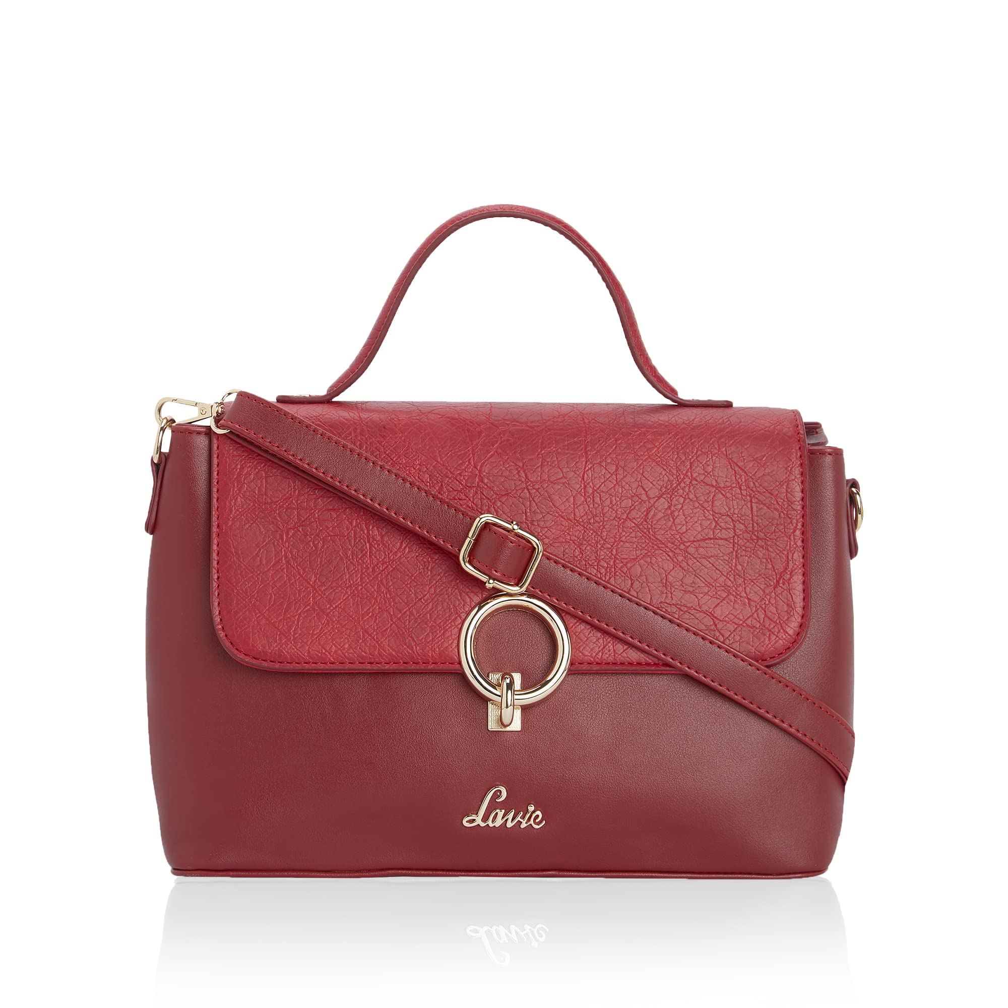 Lavie Pearl Womens Flap Satchel Handbag (Red) (B081KGSZHJ) Amazon Price History, Amazon Price Tracker