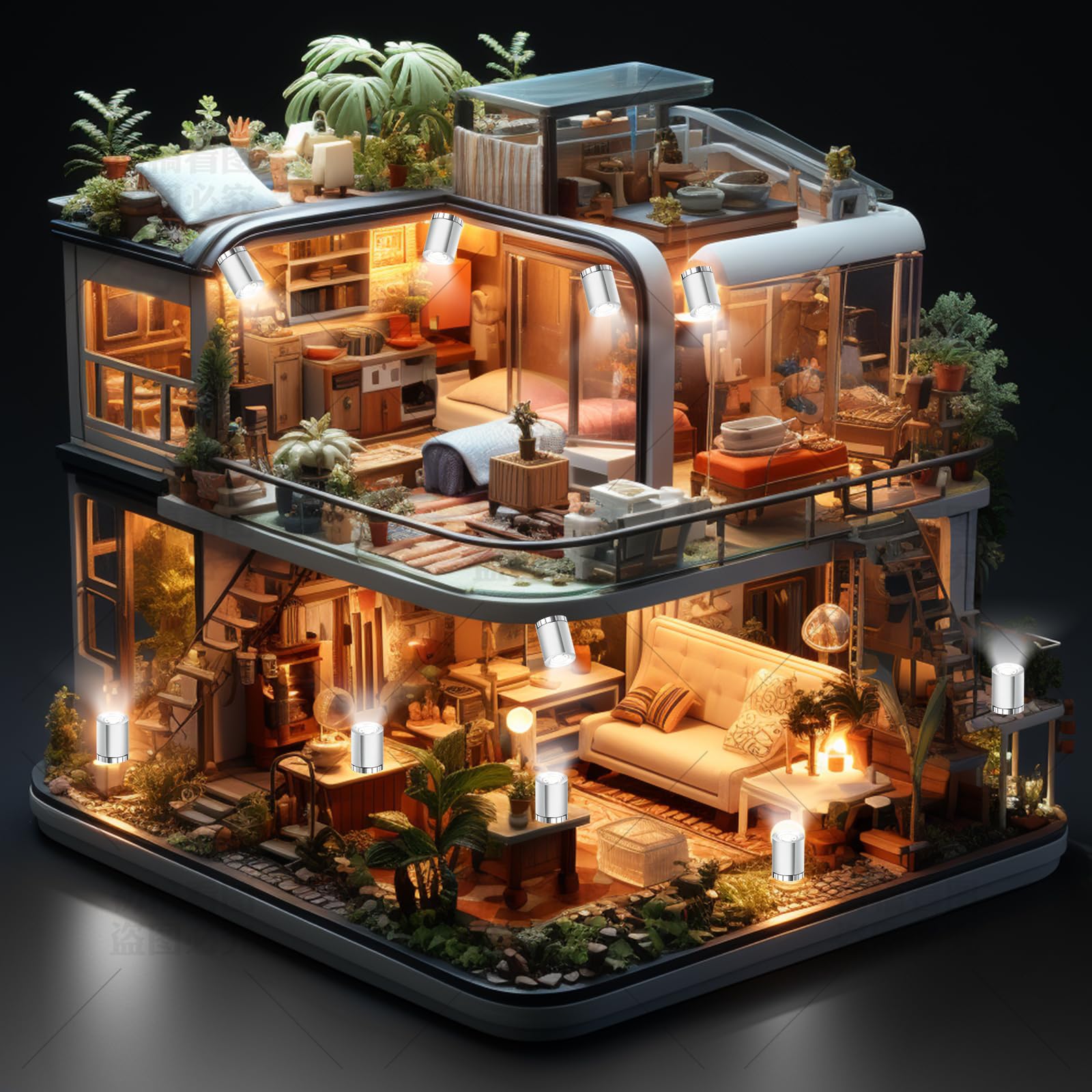 XLZSP Maison De Poupée Miniature En Bois à Monter Soi-même - Mini S A Monter Soi Meme Mini Serre Avec Led Cadeau Danniversaire Pour Garcons Et Fill Amz B09