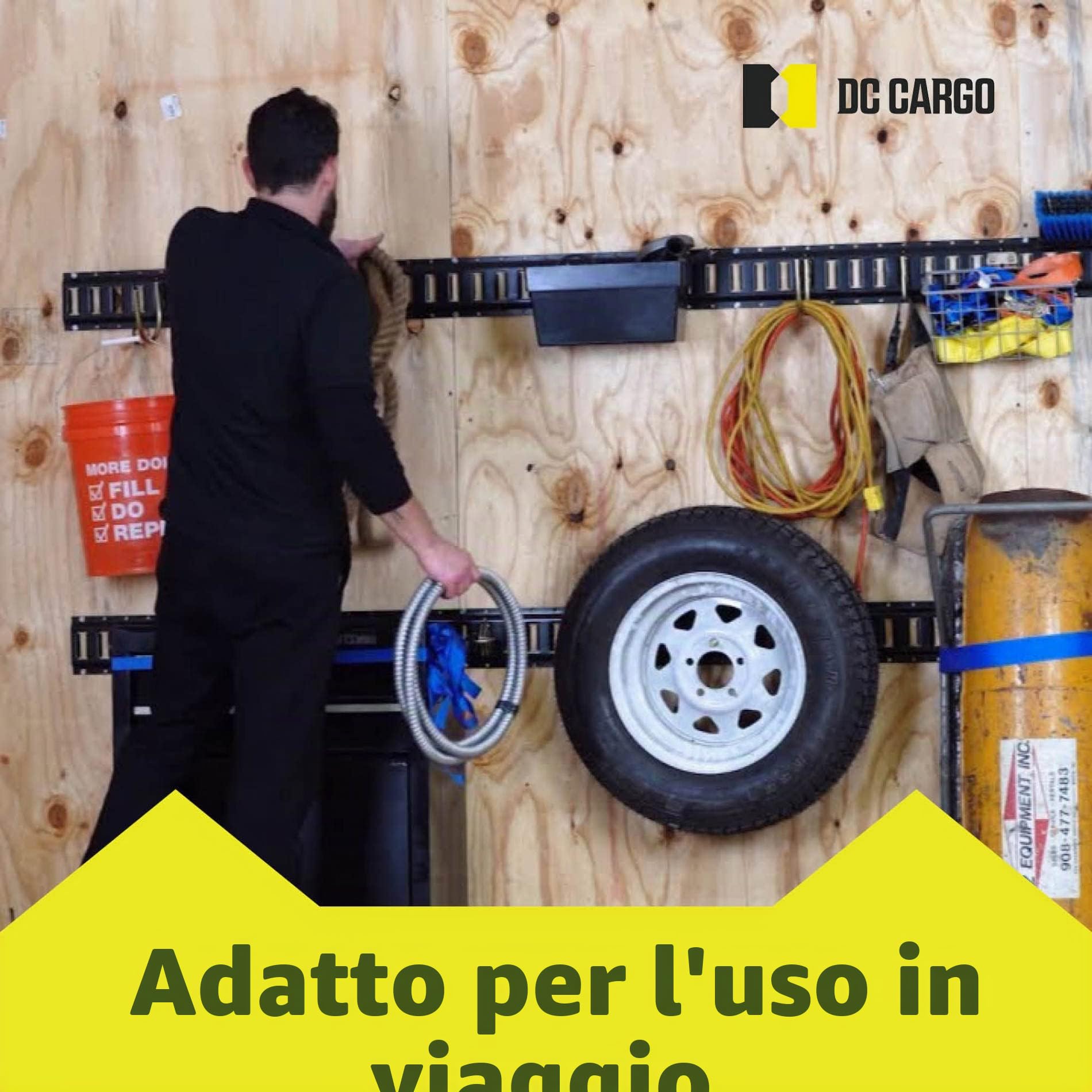 DC Cargo - Cinghie a cricchetto retrattili per auto, resistenti, in acciaio inox, confezione da 2 pezzi, 2,5 cm x 1,8 m, cinghie retrattili a cricchetto per barche, moto d'acqua, moto, ATV, resistenza
