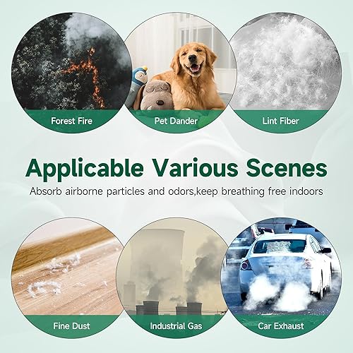 Miniatura 6 de SAKEGDY Filtro de repuesto TR-8080 compatible con purificador de aire Dreamegg TR-8080, número de pieza RF001, filtración 4 en 1 con filtro HEPA
