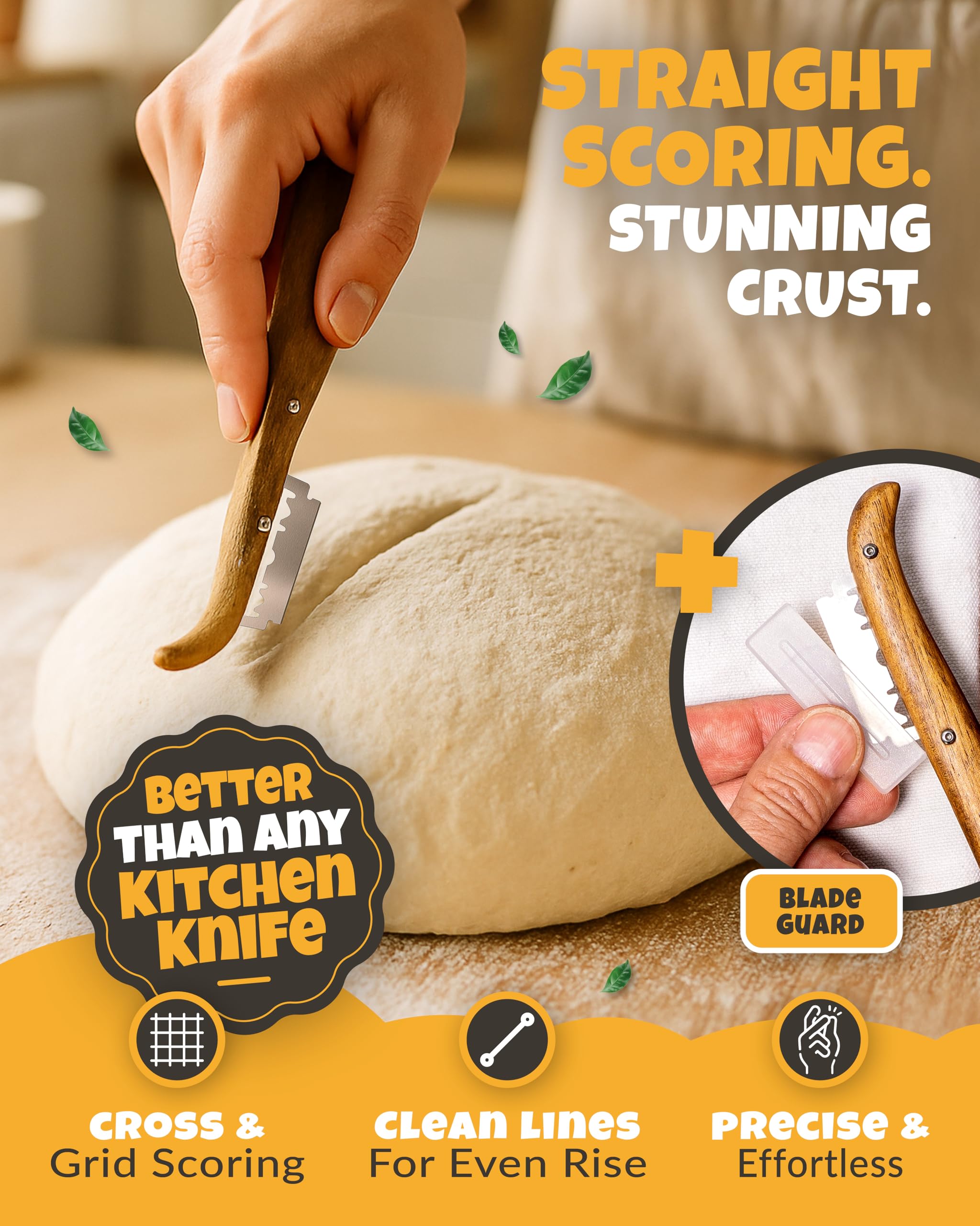 CRUSTLOVE Bread Lame Set - Professional Dough Scoring -4