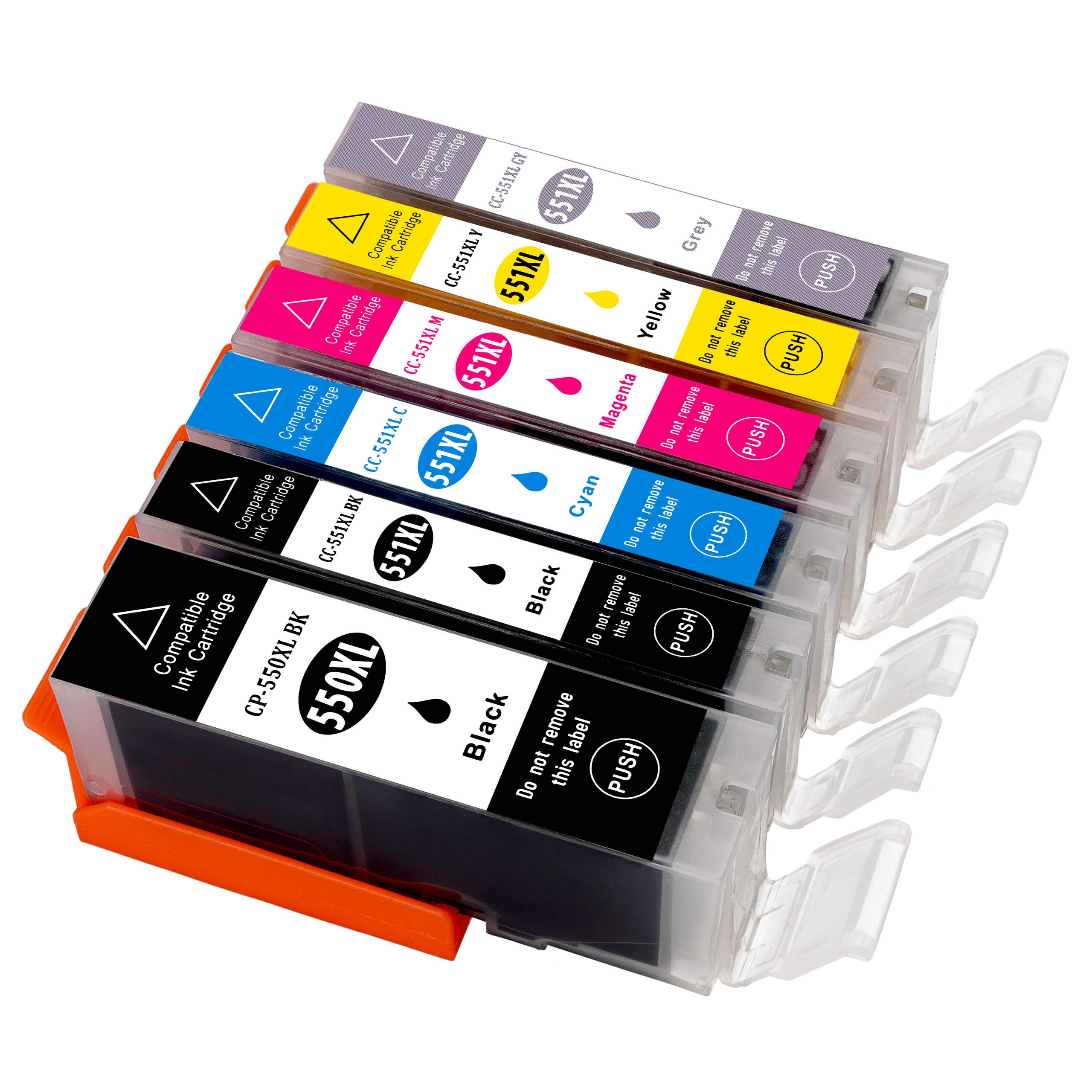 ESMONLINE 6 Compatible XL Printer Cartridges To Replace Canon PGI-550 CLI-551 Pixma MG6350 MG7150 MG7550 IP8750 - View #3