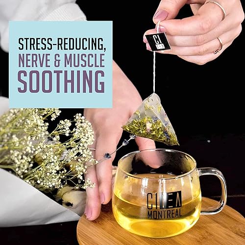 Miniatura 6 de Citea - Té de hierbas relajante, té diario sin cafeína en bolsas de té piramidales cristalinas, 0.07 oz x 24 bolsas de té, 1.69 oz, 2 unidades