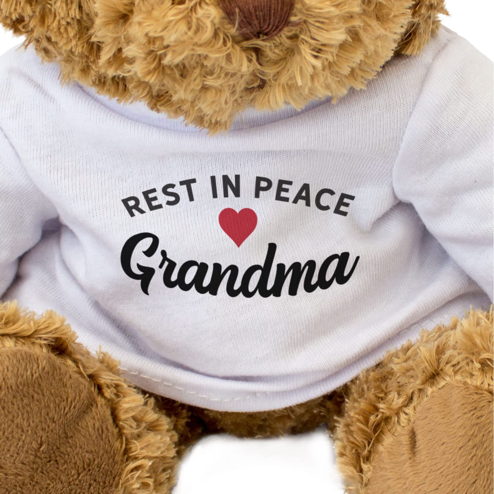 Big Red Egg RIP Grandma - Teddy Bear - Cute Soft Cuddly - Rest In Peace, Brown - Image 3