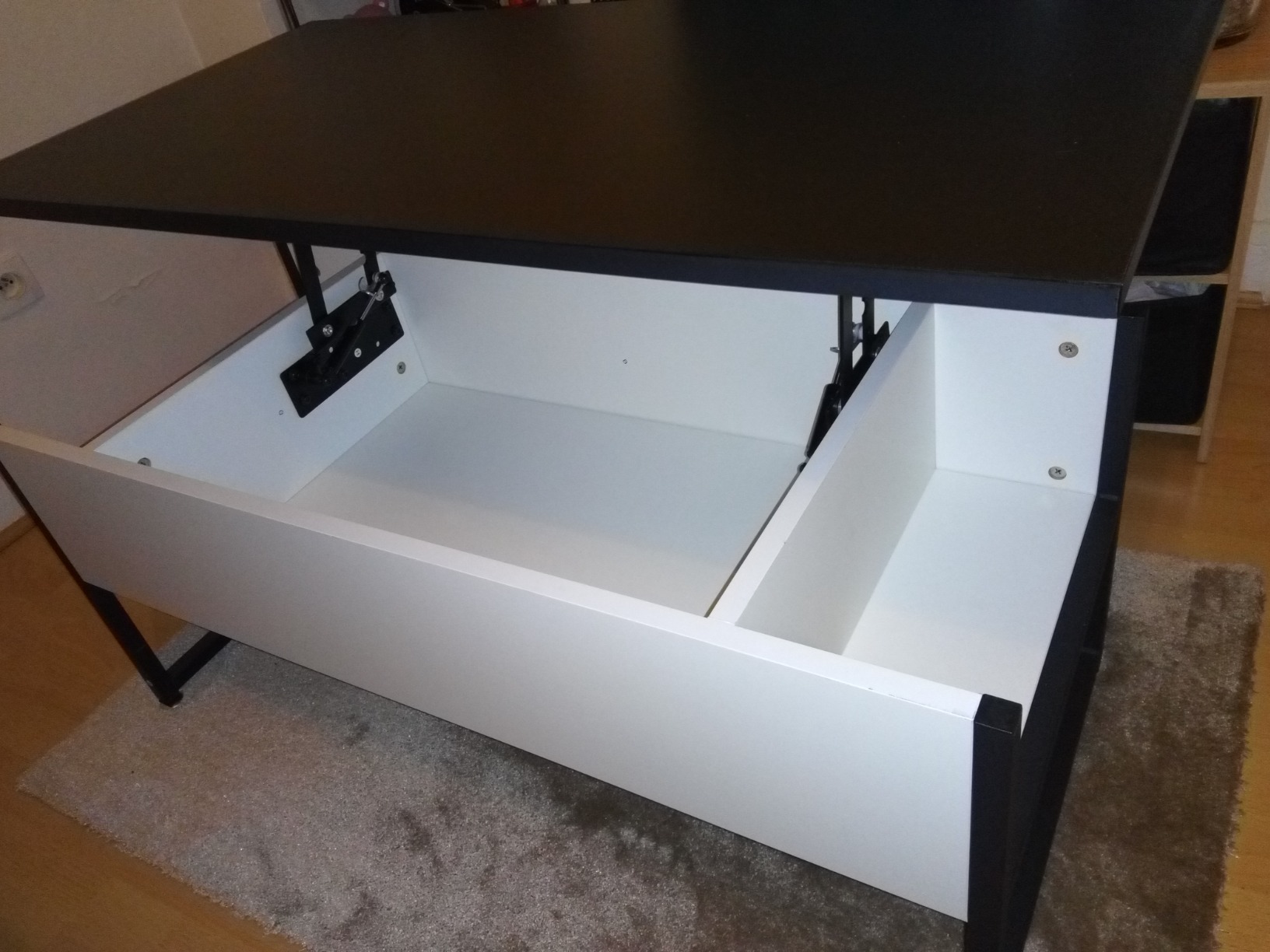 Table Basse Relevable, Salon avec Rangement Caché Meubles de Maison en
