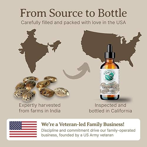 Miniatura 6 de Aceite de ricino premium para cabello lujoso y piel radiante – 1 galón, de rápida absorción, totalmente natural. Bella Terra Oils