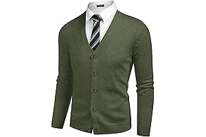 Men's V Neck Cardigan Sweaters Sale: Casual & Cozy