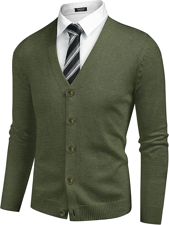 Doublju V-Neck Cardigan