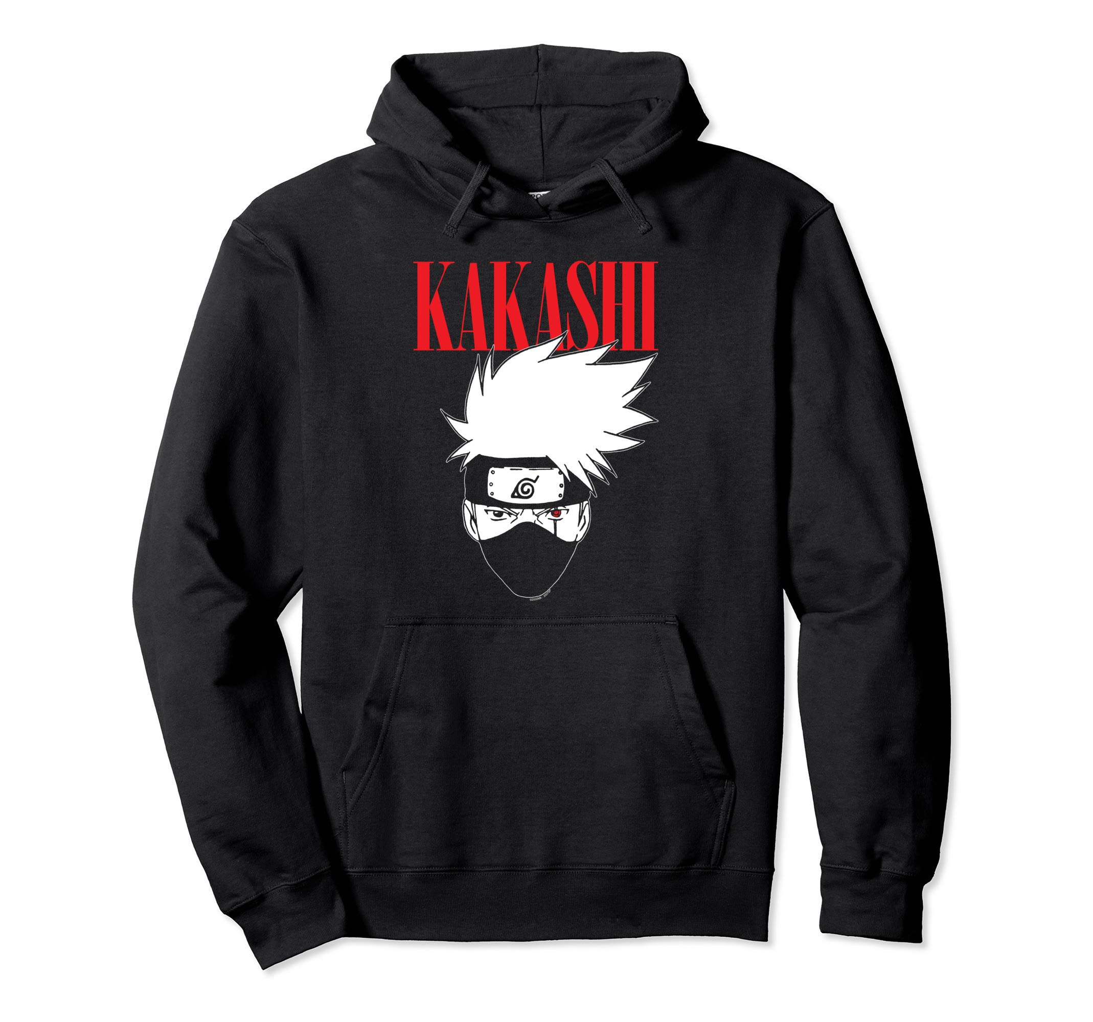 NarutoKakashi Tall Logo Pullover HoodieOEKO-TEX STANDARD 100