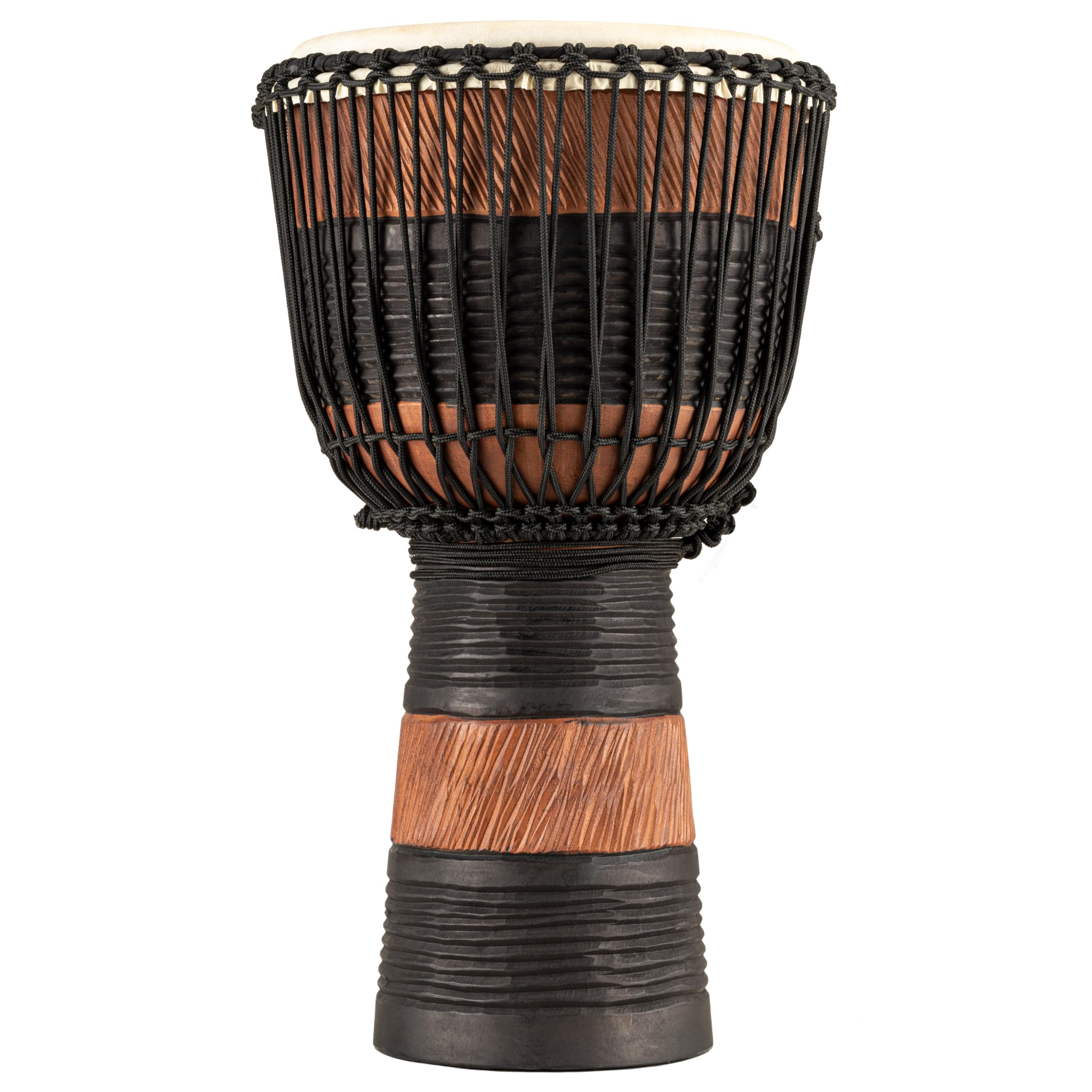 Meinl Percussion Earth Rhythm Djembe – Très Grande Percussion à Main – Housse Incluse – Diamètre 13 pouces – Acajou, Multicolore (ADJ3-XL+BAG)
