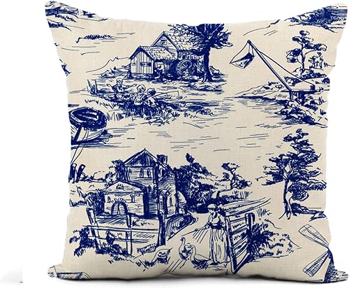 Miniatura 4 de Funda de almohada de lino colorido aire acuarela pájaro colibrí volando verano jardín verde 18 x 18 pulgadas funda de almohada decoración del hogar