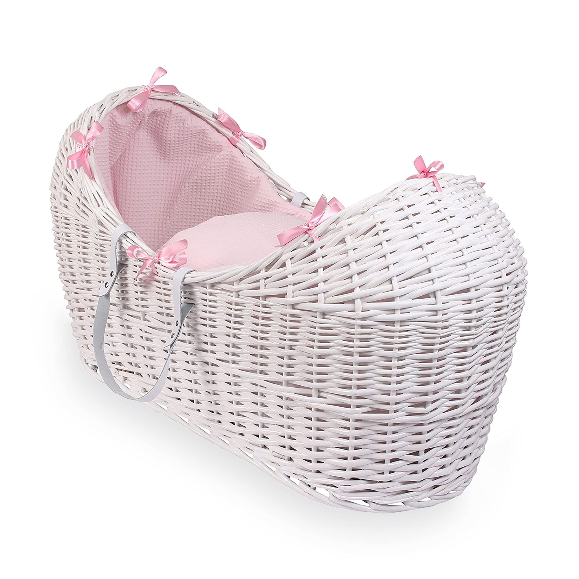 Waffle blanco mimbre Noah Pod – Rosa