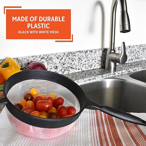 Miniatura 3 de IMUSA USA IMU-71133W - Colador de plástico de 6 pulgadas color negro